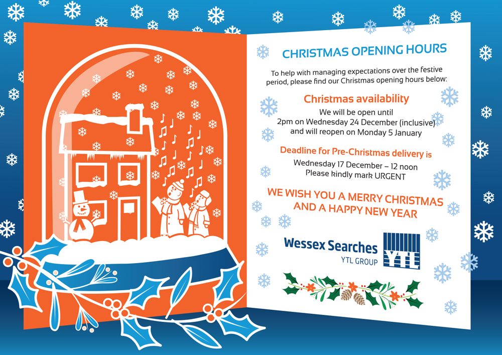 Opening Hours Xmas 2025